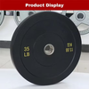 Adjustable 5kg - 25kg Free Weights Rubber Material for Fitness Training Barbell Plates