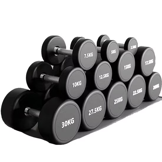 Fixed Coated Pure Steel Strength Training Fitness Dumbbell