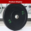 Adjustable 5kg - 25kg Free Weights Rubber Material for Fitness Training Barbell Plates